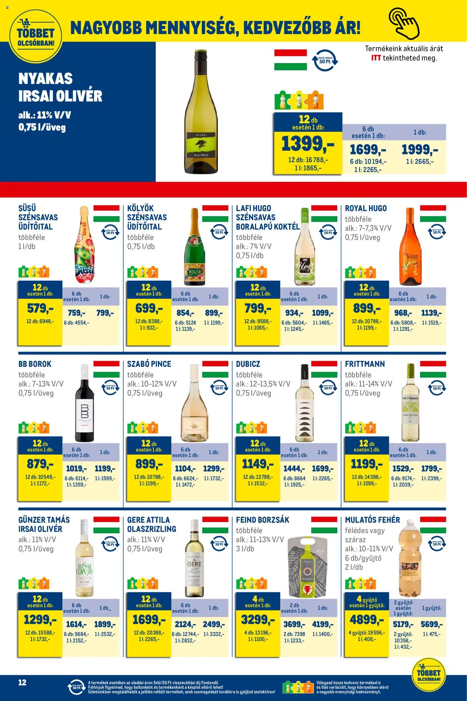 Metro akciós ujság - amely érvényes a következő dátumtól: 01.12.2025 | Oldal: 12 | Termékek: Alma