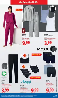 esmara Pidžama, Set, Visoki udio pamuka, Veličine: 36-46 (S-L) - Pregled kataloga iz trgovine Lidl, vrijedi od 13.10.2025 | Stranica: 49