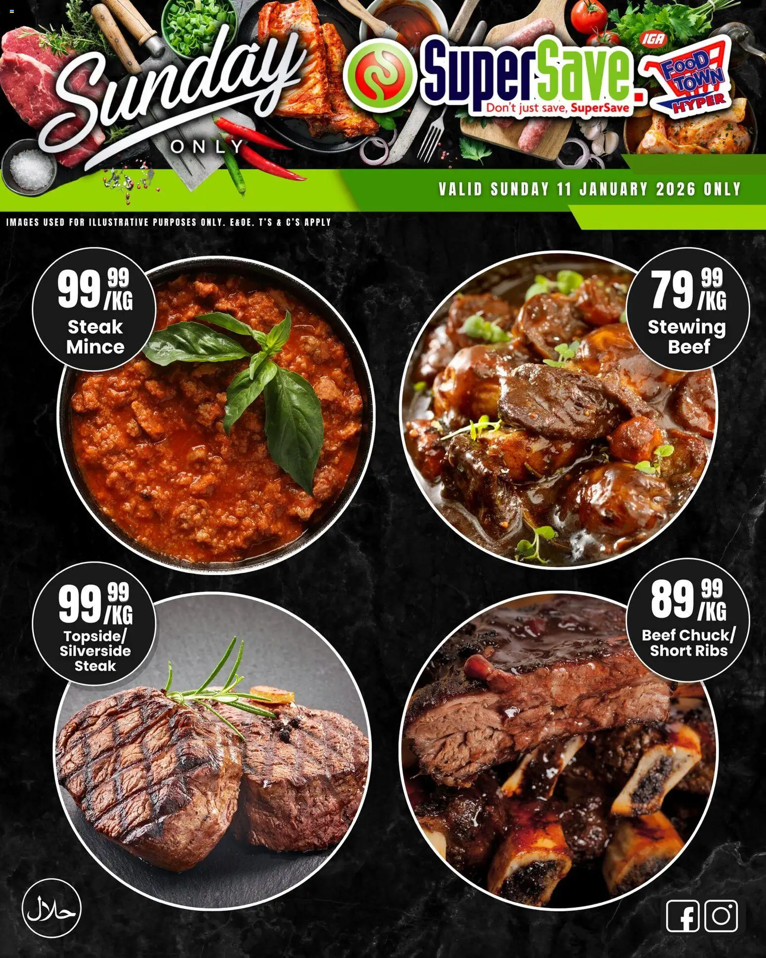 New Super Save catalogue – valid from 11.01.2026 | Page: 12 | Products: Steak, Ribs, Beef