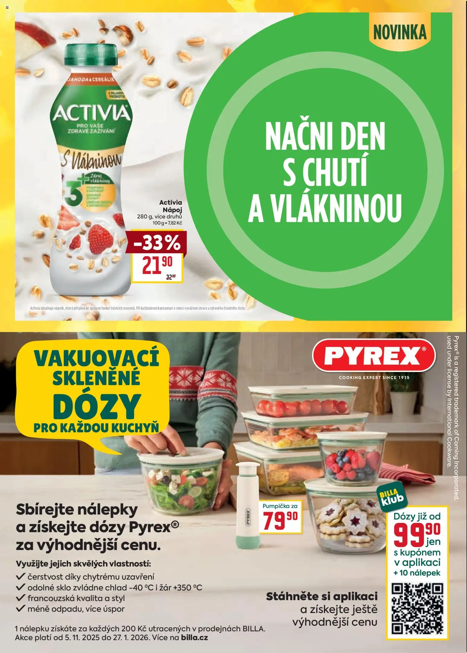 Billa Velký leták od 26.11.2025 | Strana: 34 | Produkty: Dózy, Nálepky