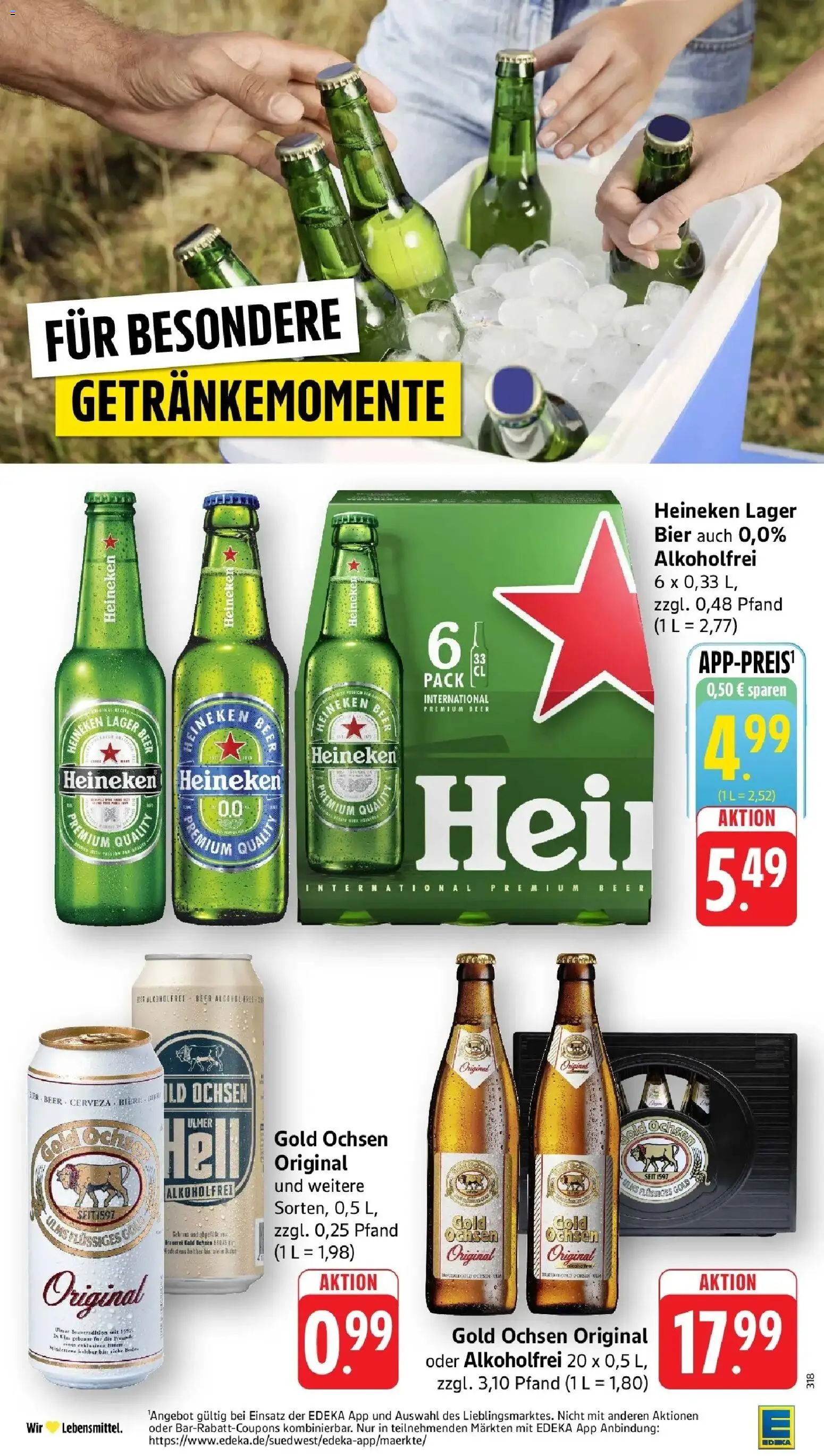 Edeka prospekt Göppingen-Ursenwang	 – gültig ab 19.04.2026 | Seite: 36 | Produkte: Bier, Heineken