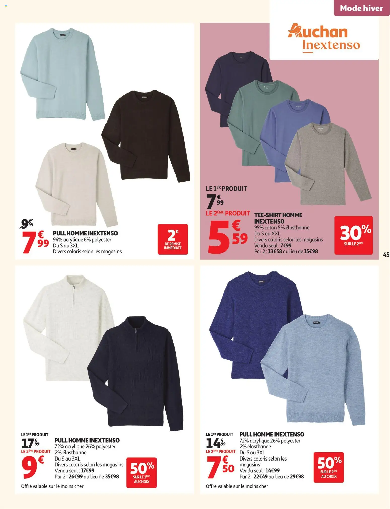 {H1} | Page: 45 | Produits: Coton, Pull