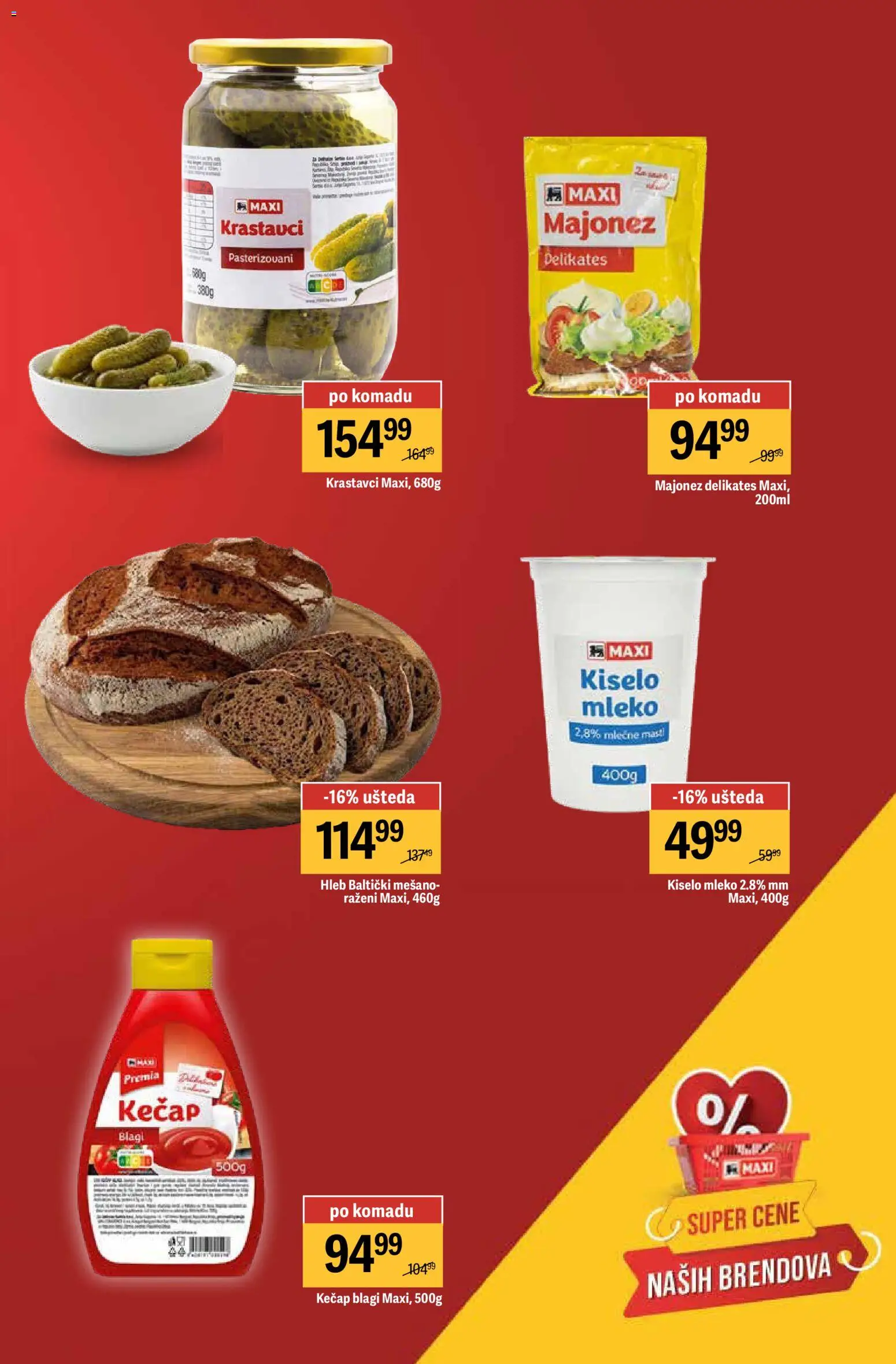Maxi katalog - važi od 26.03.2026 | Strana: 5 | Proizvode: Kečap, Kiselo mleko, Krastavci, Mleko