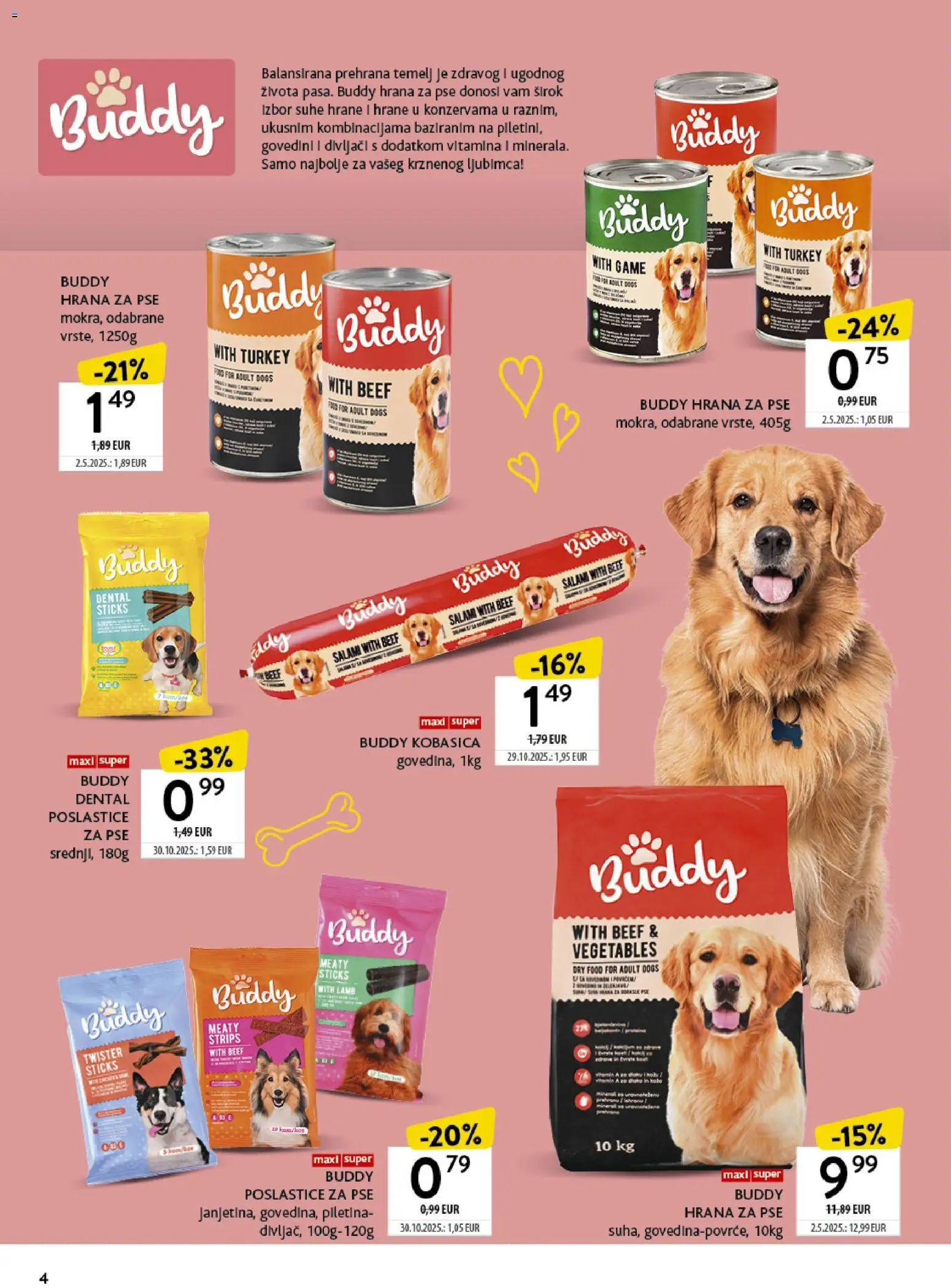 Konzum katalog | vrijedi od 13.04.2026 | Stranica: 4 | Proizvodi: Hrana za pse, Kobasica