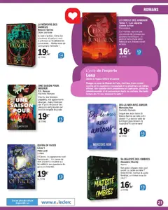 E.Leclerc - Prévisualisation de QUEEN OF FACES Livre 1, Petra Lord. À Caimor, les apparences sont trompeuses... Un roman de dark academia novateur qui fait réfléchir aux questions de genre et d'identité. valide à partir de 31.03.2026 | Page: 21