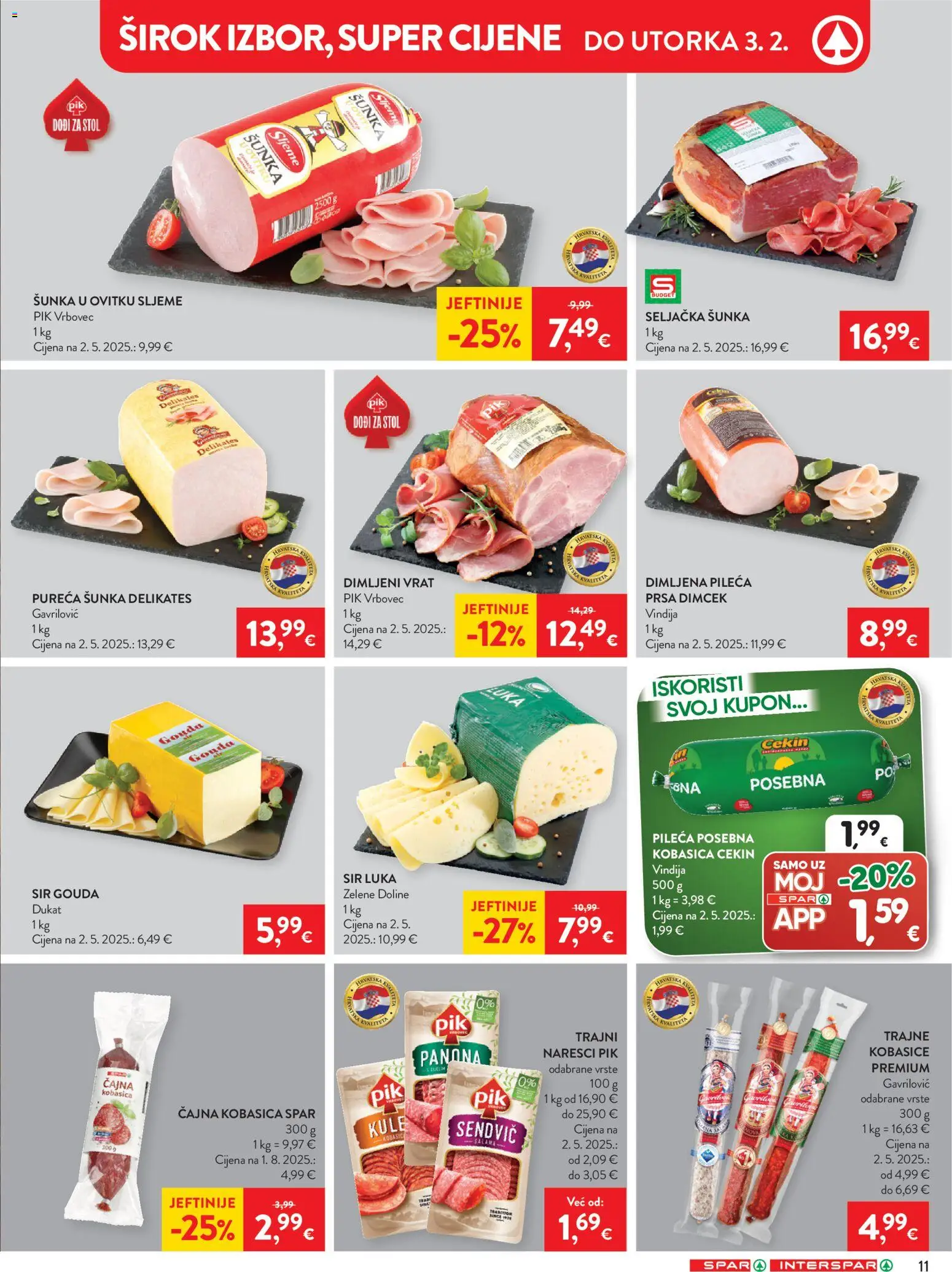 Interspar katalog | vrijedi od 28.01.2026 | Stranica: 13 | Proizvodi: Stol, Sir, Šunka, Gouda