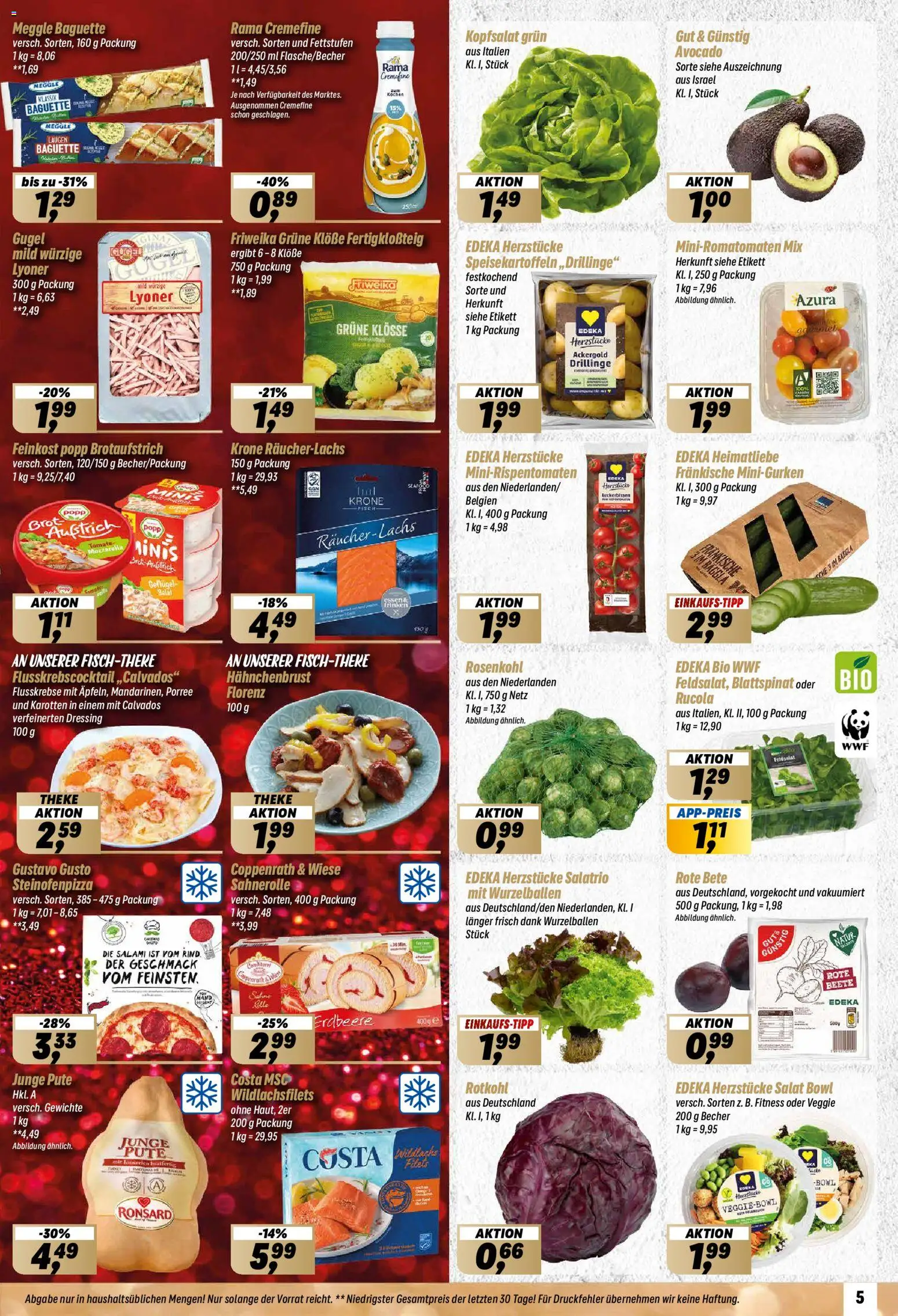 Simmel Prospekt 	 – gültig ab 22.12.2025 | Seite: 5 | Produkte: Theke, Baguette, Avocado, Hahnchenbrust