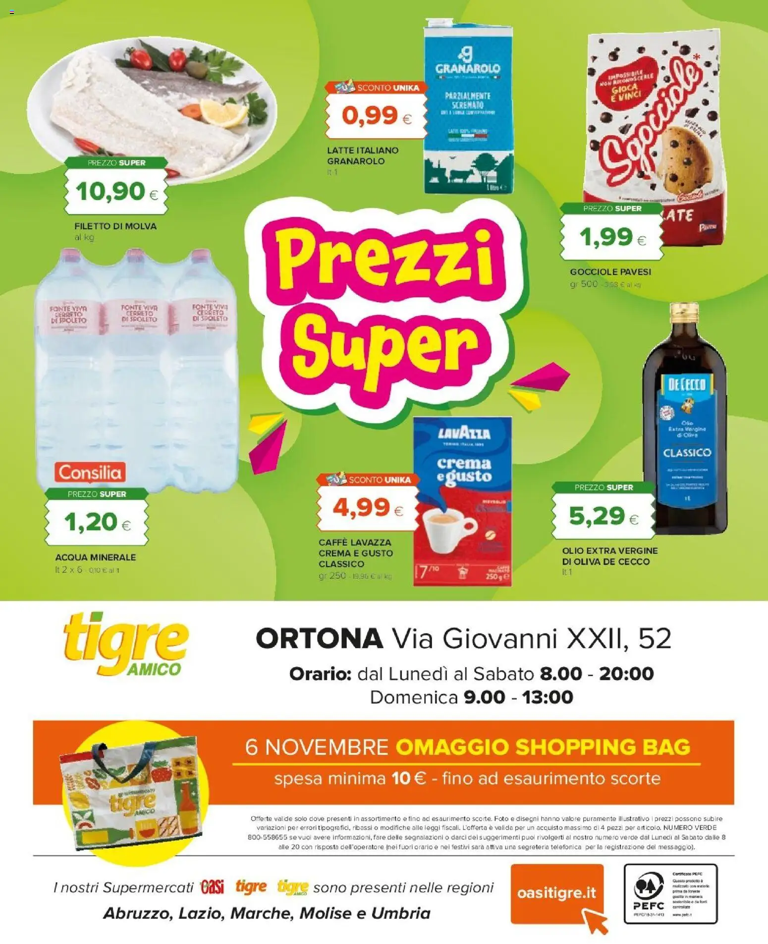 Volantino Tigre del 06.11.2025 | Pagina: 16 | Prodotti: Caffè, Olio, Lavazza, Acqua minerale
