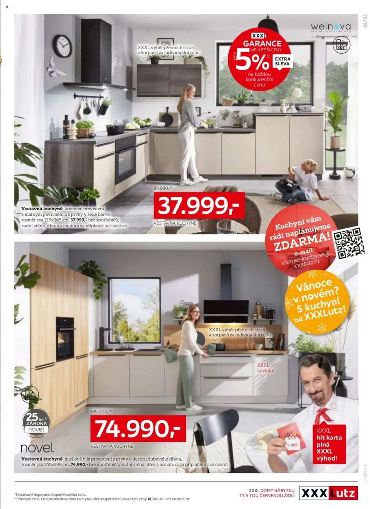XXXLutz leták - Sleva 25 % na téměř celý nákup od 08.09.2025 | Strana: 3 | Produkty: Dřez, Kuchyně