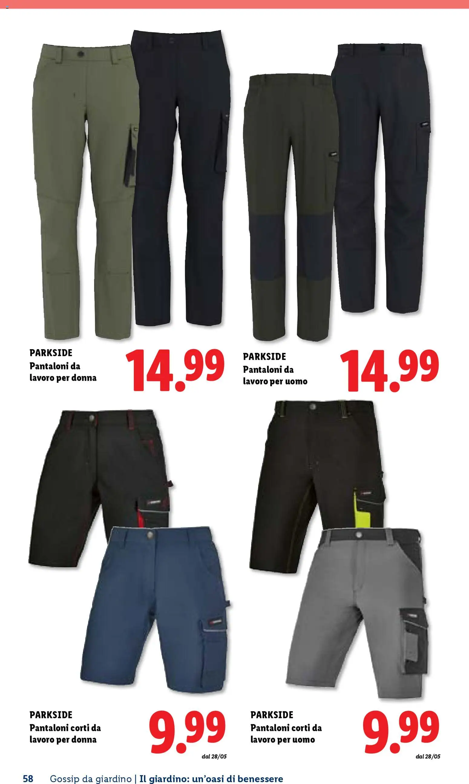 Volantino Lidl del 23.04.2026 | Pagina: 58 | Prodotti: Pantaloni