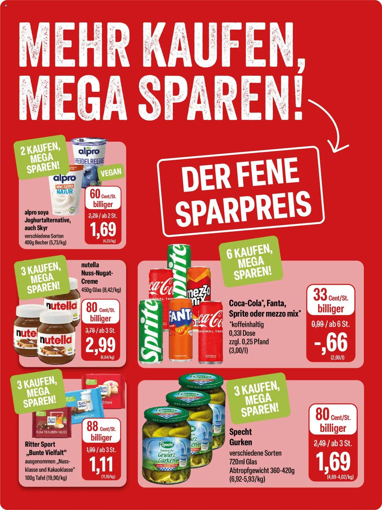 Feneberg Angebote – gültig ab 30.04.2026 | Seite: 10 | Produkte: Rum, Skyr, Nutella, Gurken