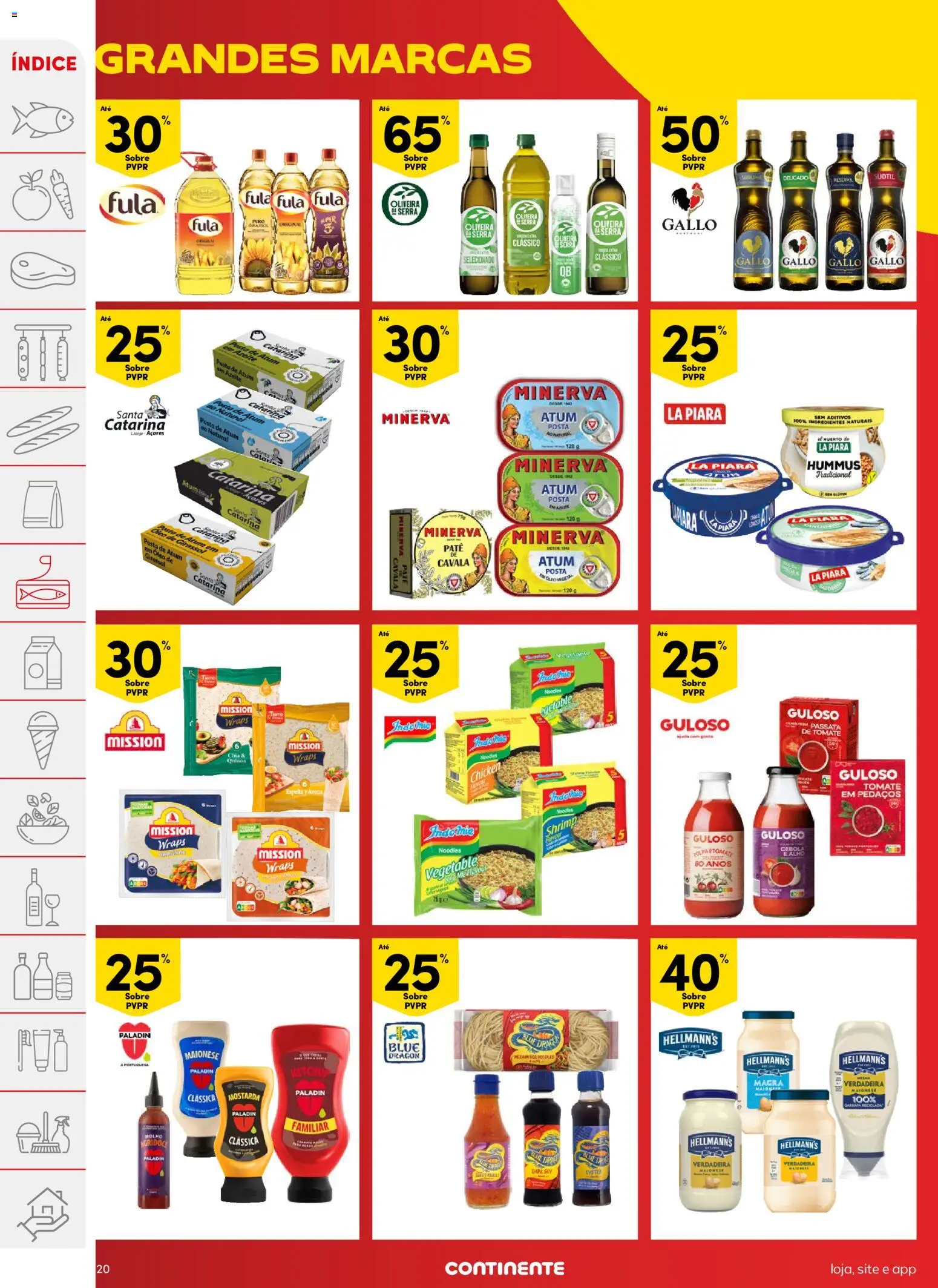 Continente folheto │ válido de 10.03.2026 | Página: 20 | Produtos: Azeite, Molho agridoce, Óleo, Maionese
