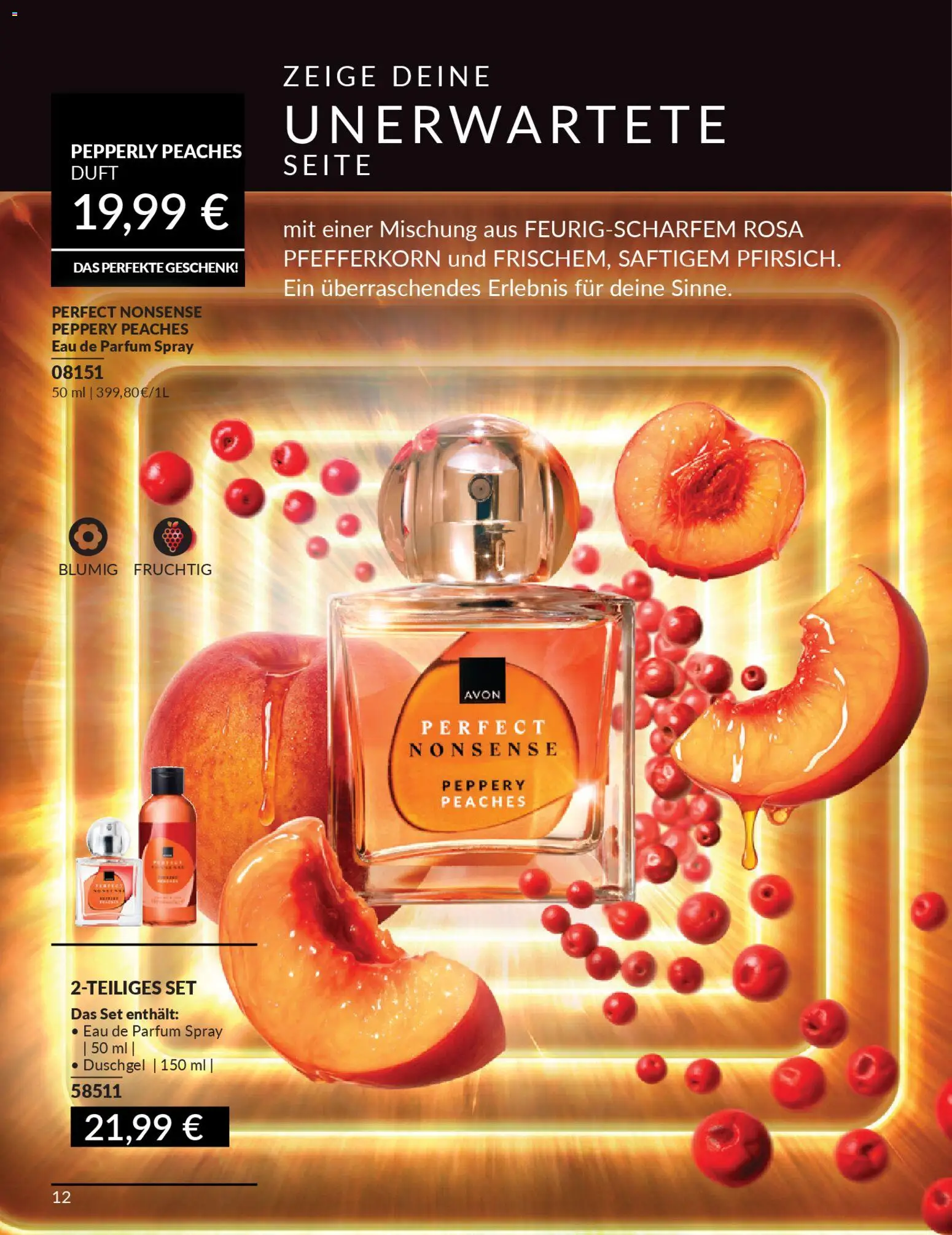 AVON Katalog März 2026 – gültig ab 01.03.2026 | Seite: 14 | Produkte: Parfüm, Duft, Duschgel, Eau de Parfum