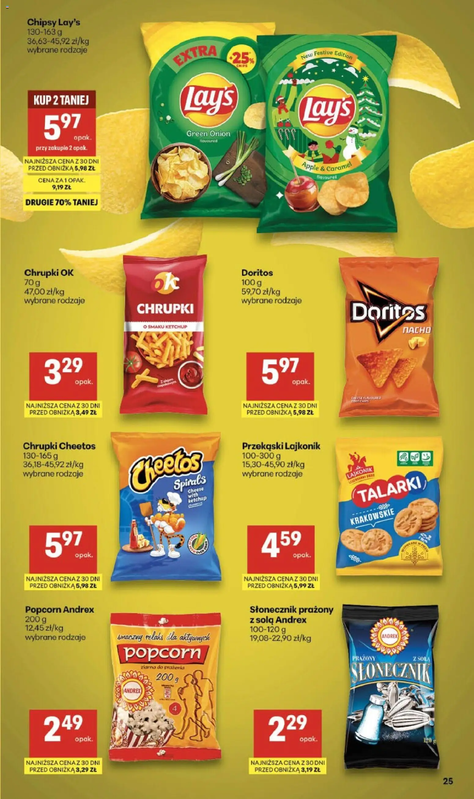 Delikatesy Centrum Gazetka od 19.02.2026 | Strona: 25 | Produkty: Ketchup, Doritos, Słonecznik, Popcorn
