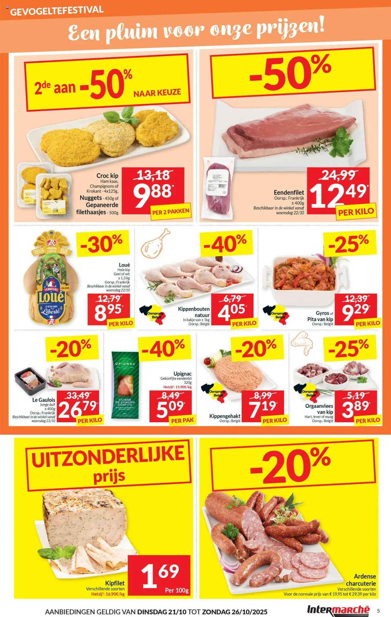 {H1} | Pagina: 5 | Producten: Ham, Kippengehakt, Kip