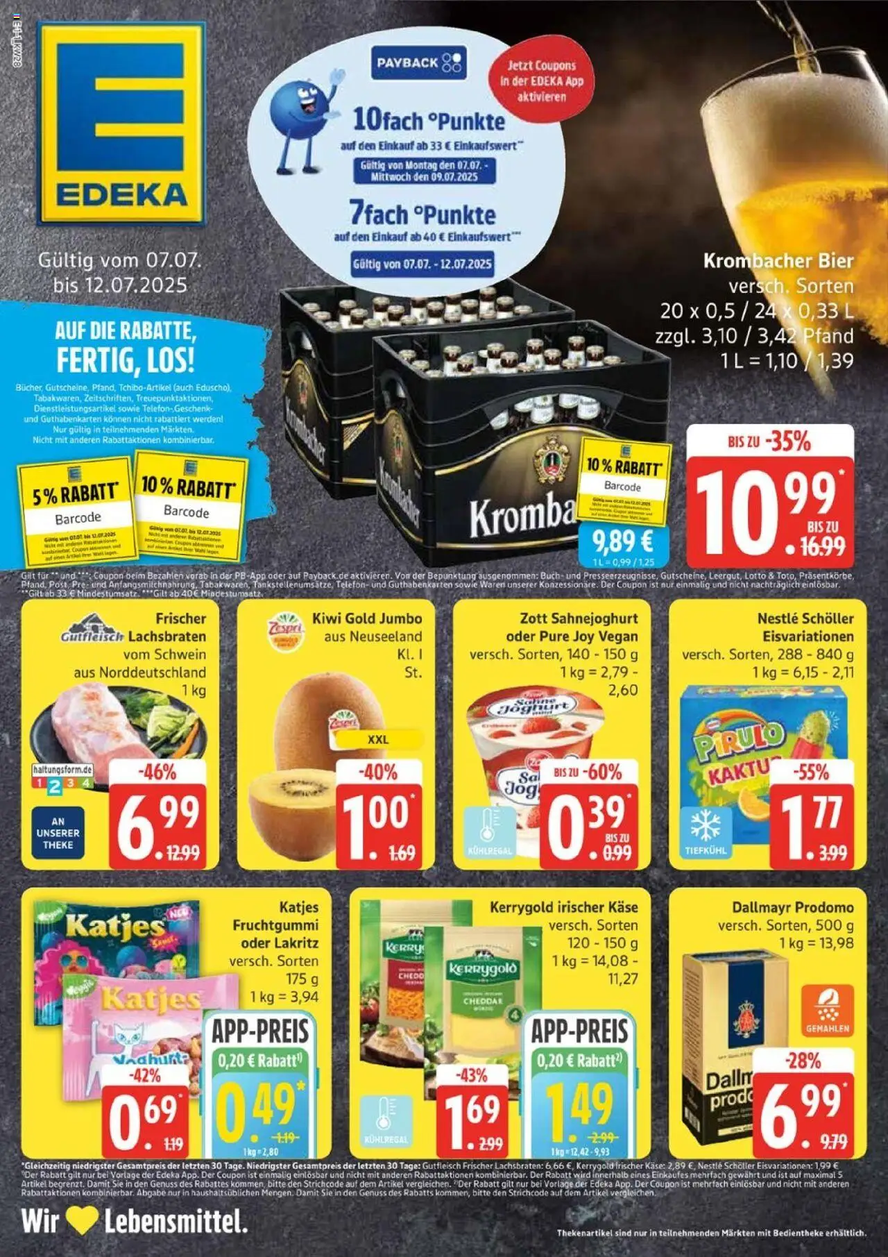 Edeka Prospekt 	 - gültig ab dem 07.07.2025 | Seite: 1 | Produkte: Katjes, Dallmayr, Dallmayr prodomo, Telefon
