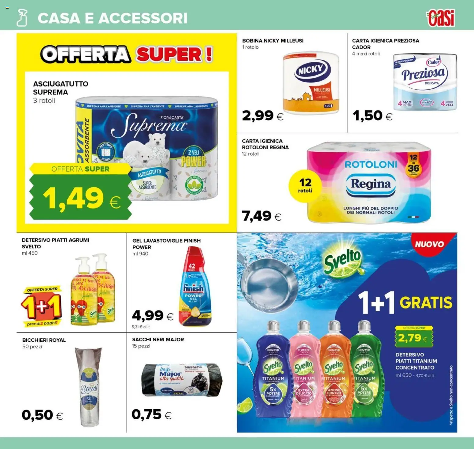 Volantino Oasi del 12.02.2026 | Pagina: 31 | Prodotti: Agrumi, Lavastoviglie, Pattumiera, Asciugatutto