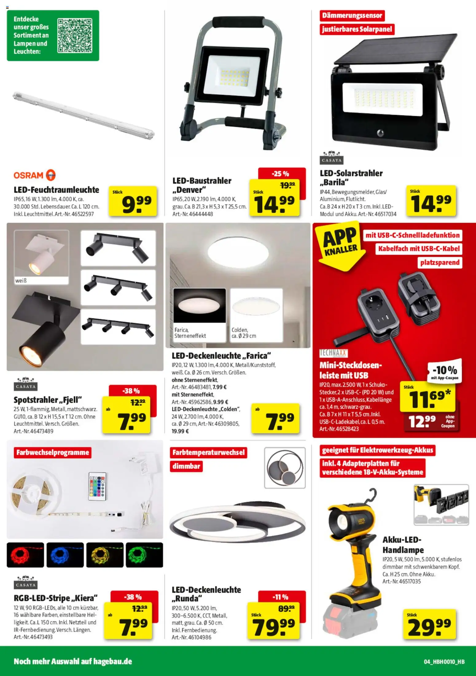 Hagebau Prospekt 	 – gültig ab 28.02.2026 | Seite: 4 | Produkte: USB, Netzteil