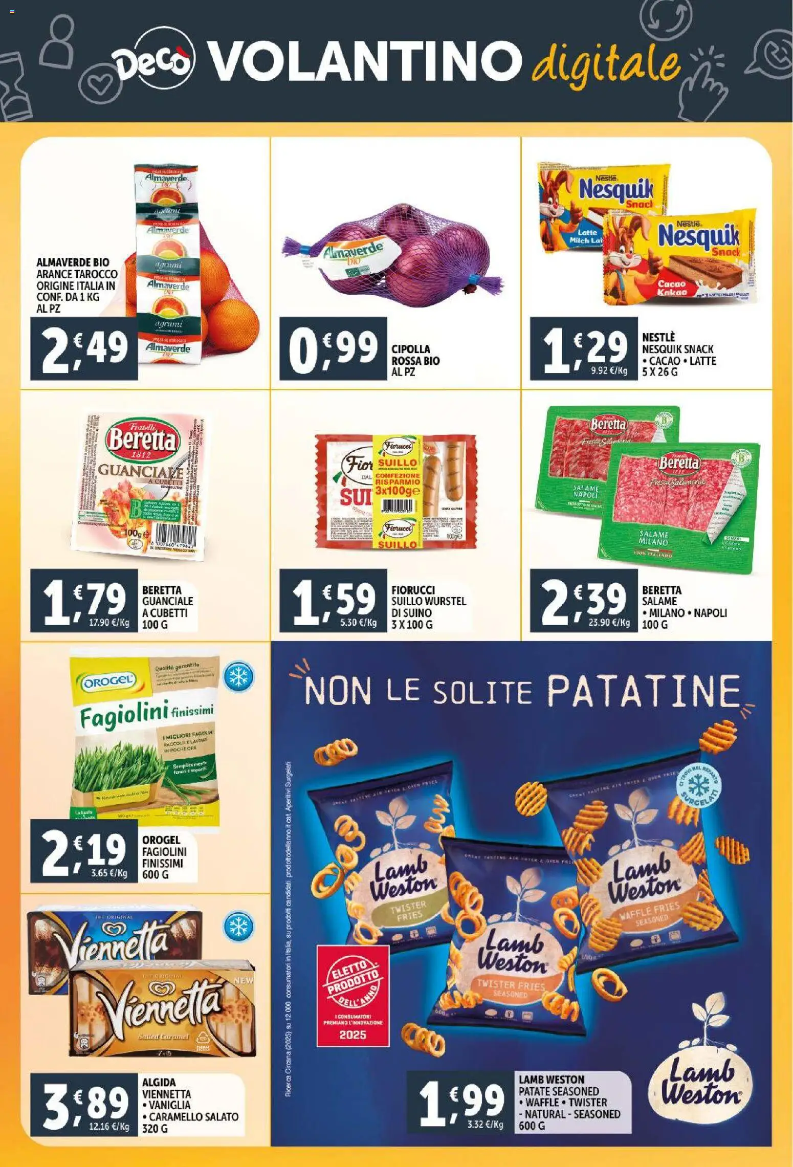 Volantino Decò del 30.01.2026 | Pagina: 22 | Prodotti: Suino, Latte, Agrumi, Cacao