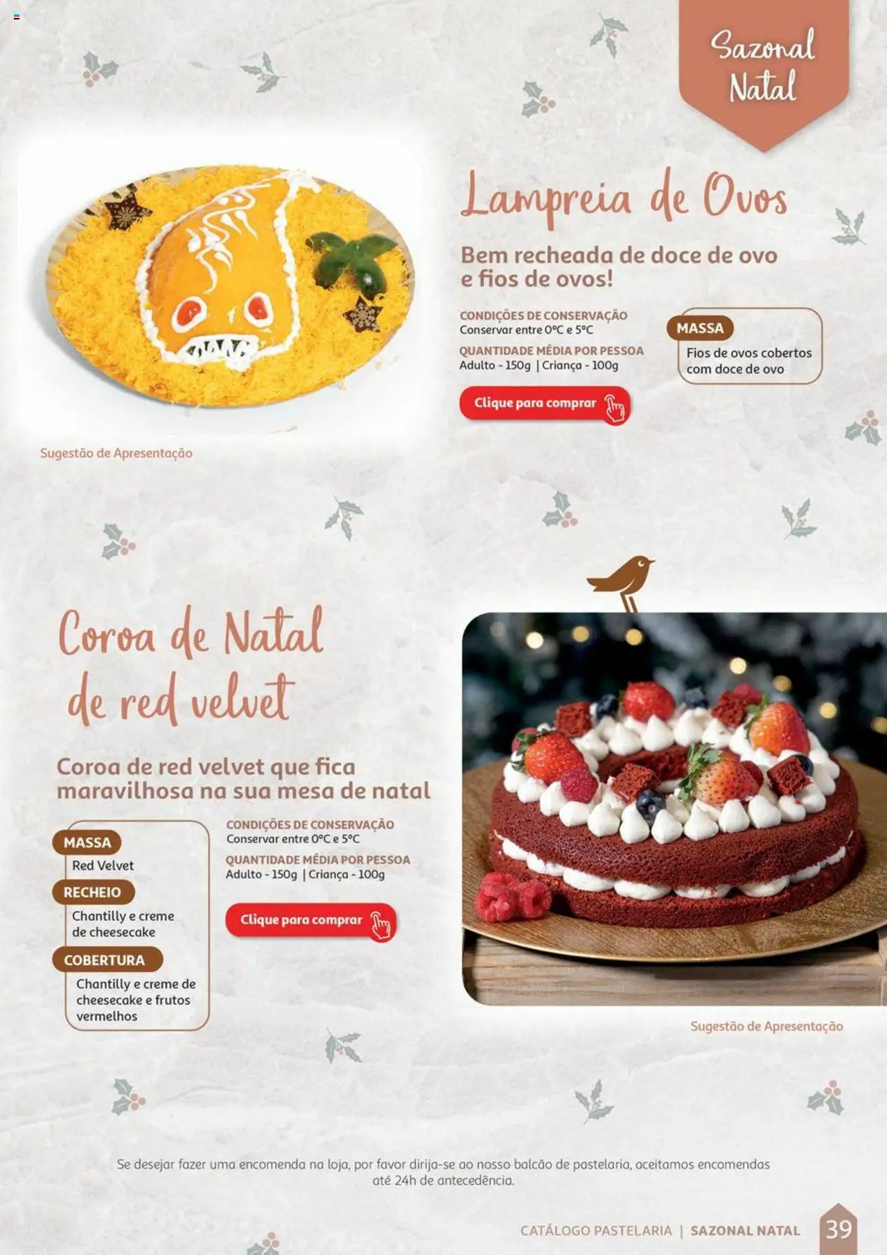 Auchan Catálogo de Pastelaria │ válido de 08.04.2024 | Página: 39 | Produtos: Mesa, Ovos, Massa, Creme