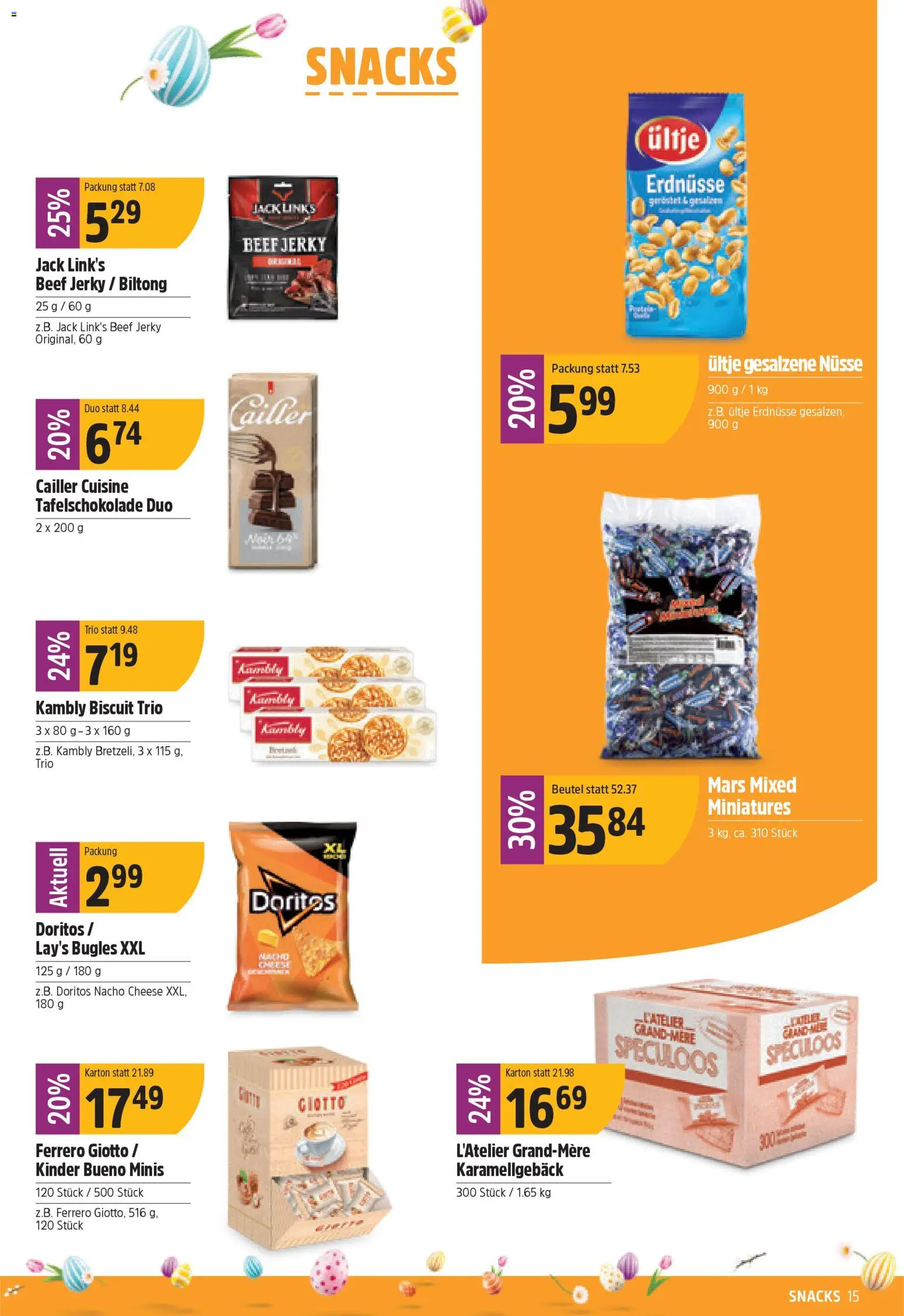 TopCC aktionen – gültig ab 16.03.2026 | Seite: 15 | Produkte: Erdnüsse, Mars, Nüsse