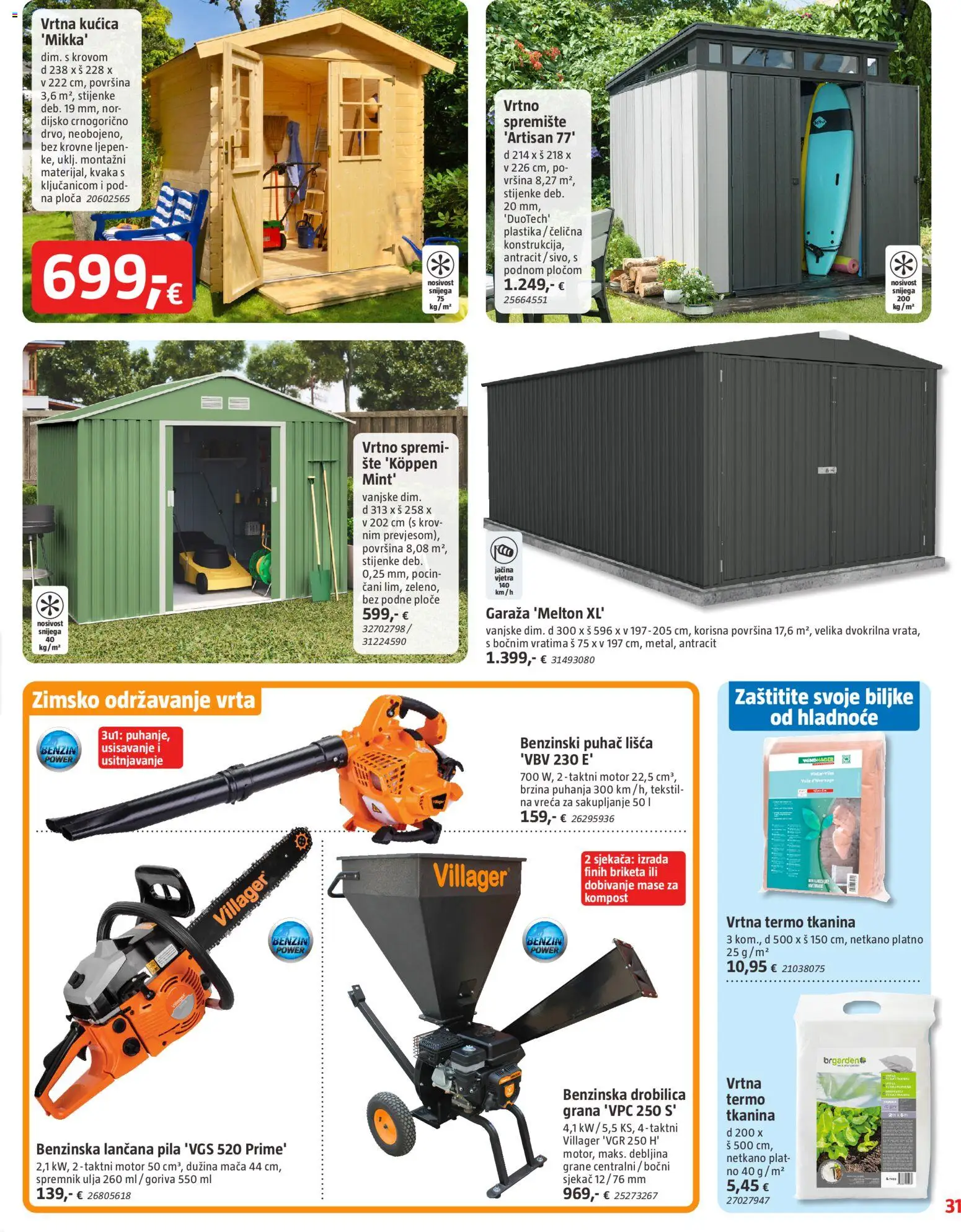Bauhaus katalog | vrijedi od 01.12.2025 | Stranica: 31 | Proizvodi: Kvaka, Pila, Drobilica