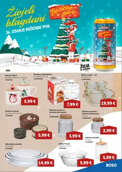 Boso - Božićni Katalog - Pregled kataloga iz trgovine Boso, vrijedi od 27.11.2025 | Stranica: 9 | Proizvodi: Pivo, Ožujsko, Šalica, Zdjela