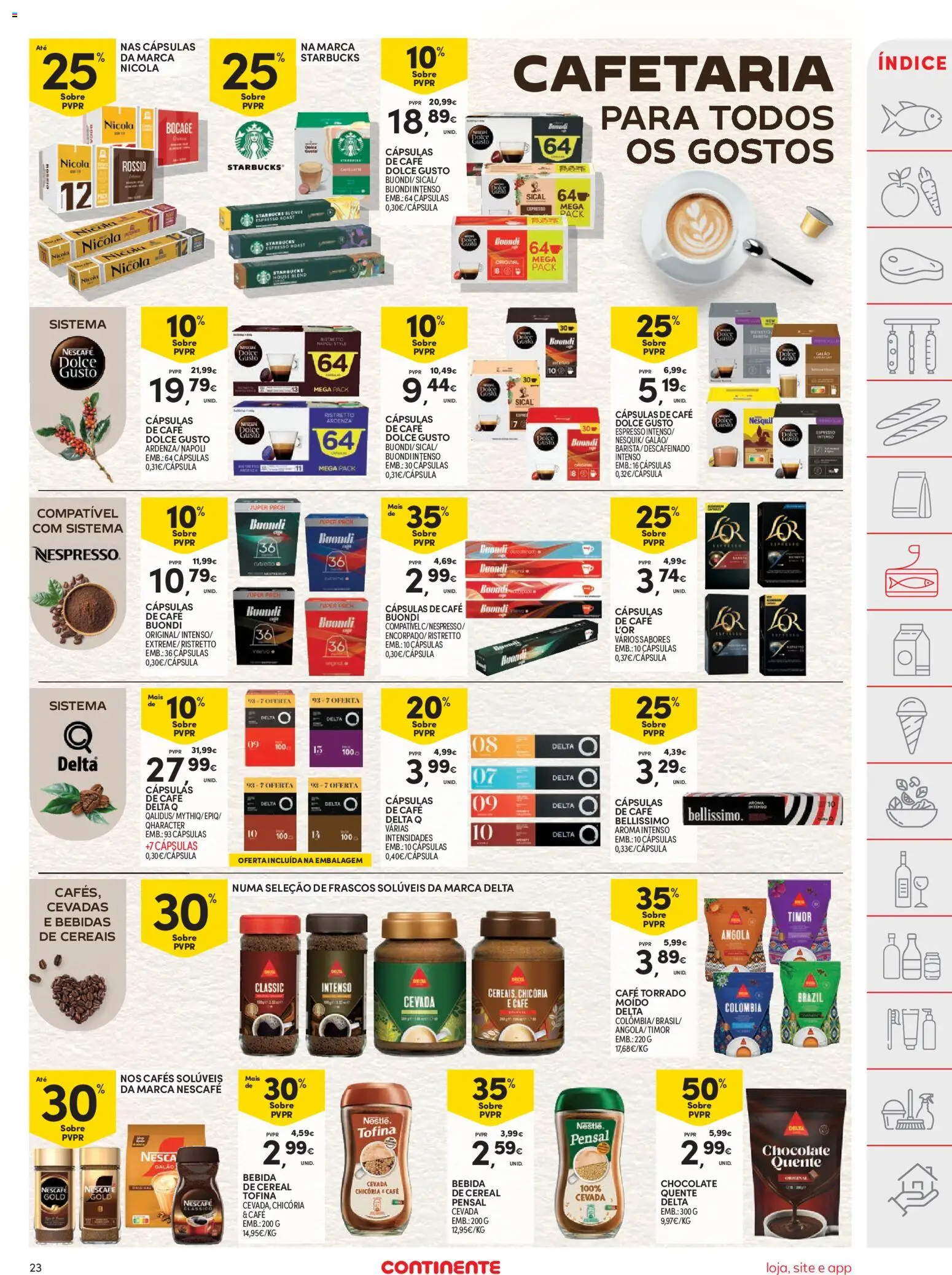 Continente folheto │ válido de 06.01.2026 | Página: 23 | Produtos: Delta q, Nespresso, Nestlé, Chocolate