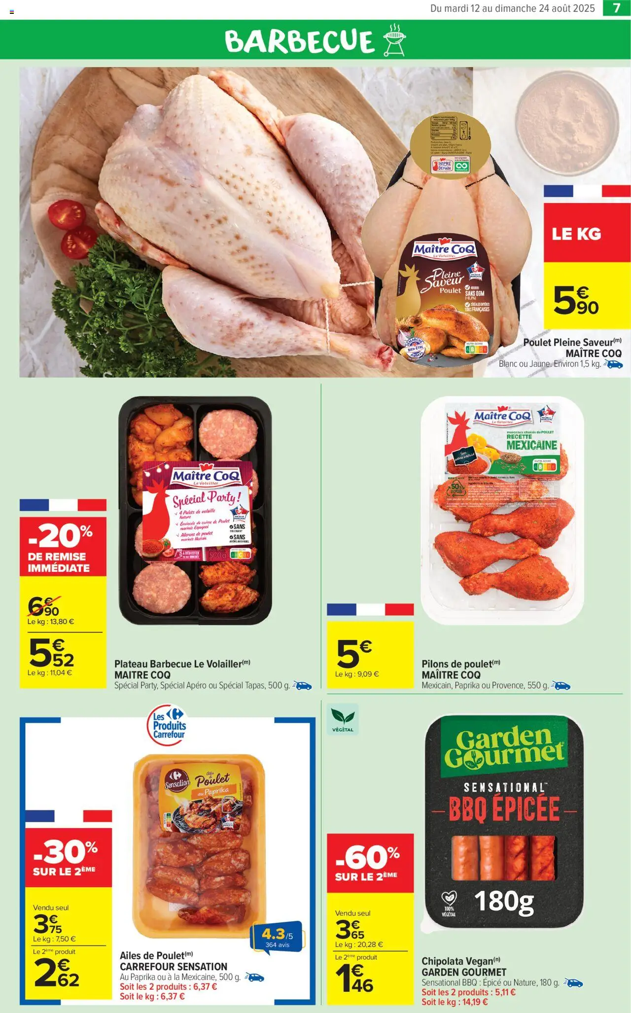  | Page: 9 | Produits: Paprika, Barbecue, Plateau, Volaille