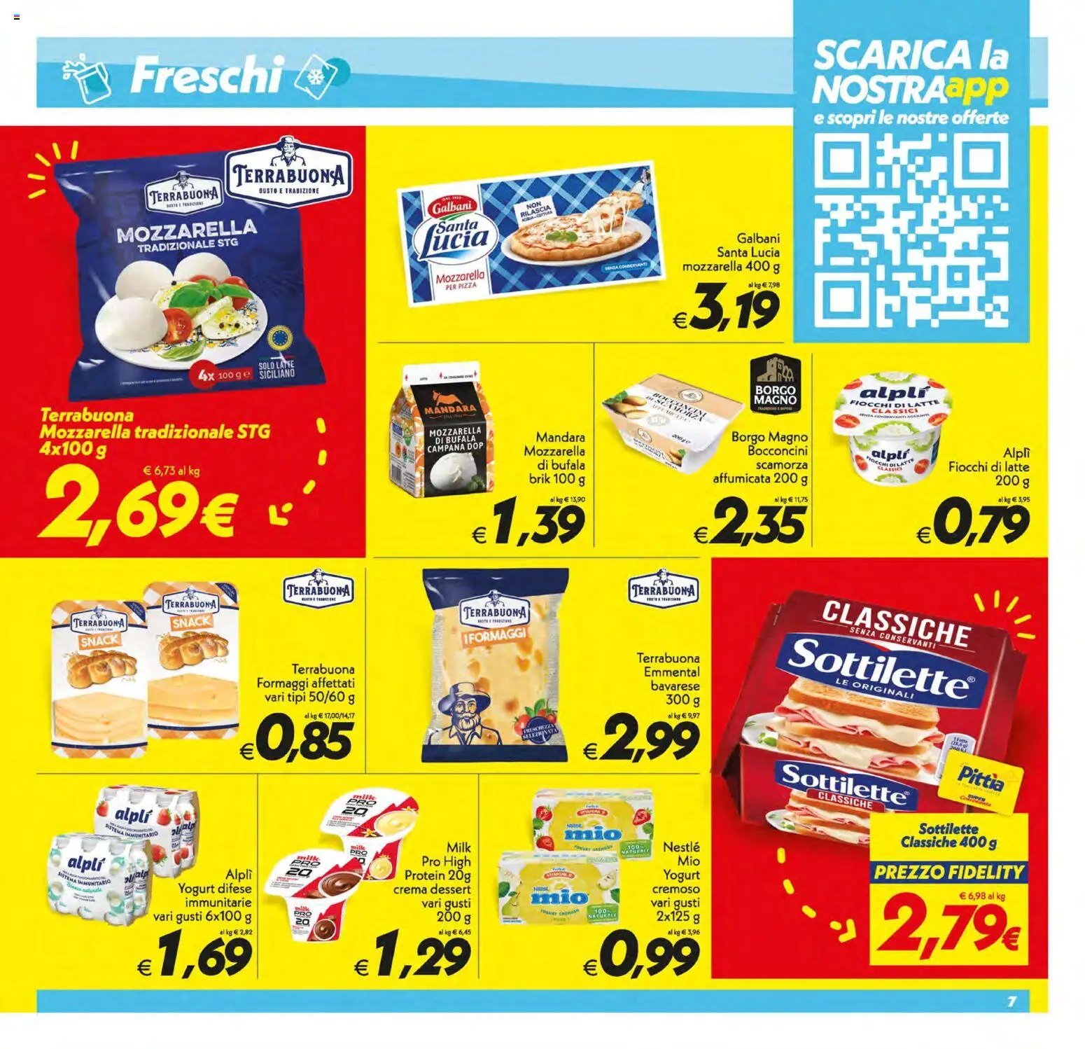 Volantino SuperConveniente del 13.01.2026 | Pagina: 7 | Prodotti: Yogurt, Pizza, Fiocchi, Emmental