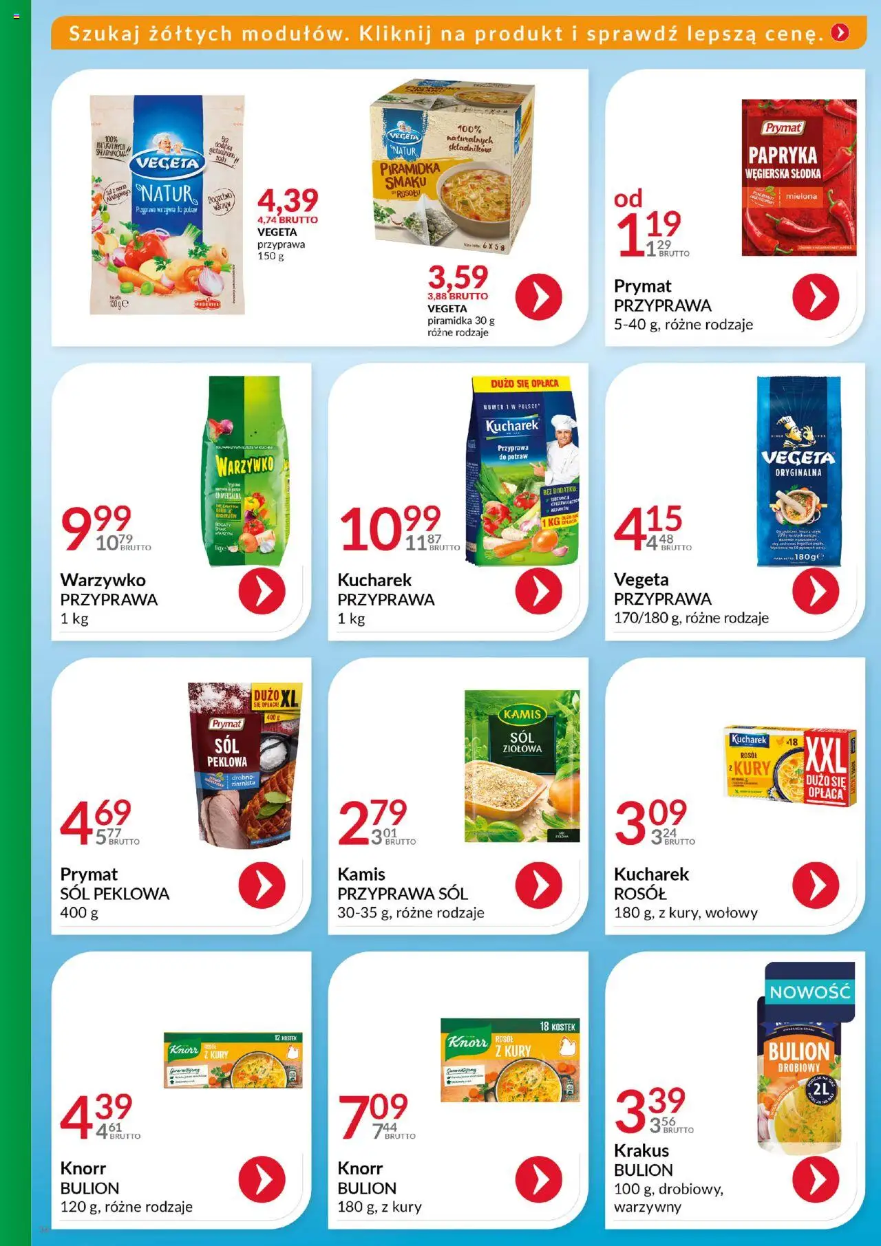 Eurocash Gazetka - Katalog Artykułów Spożywczych od 19.10.2025 | Strona: 36 | Produkty: Bulion drobiowy, Papryka, Warzywa, Sól