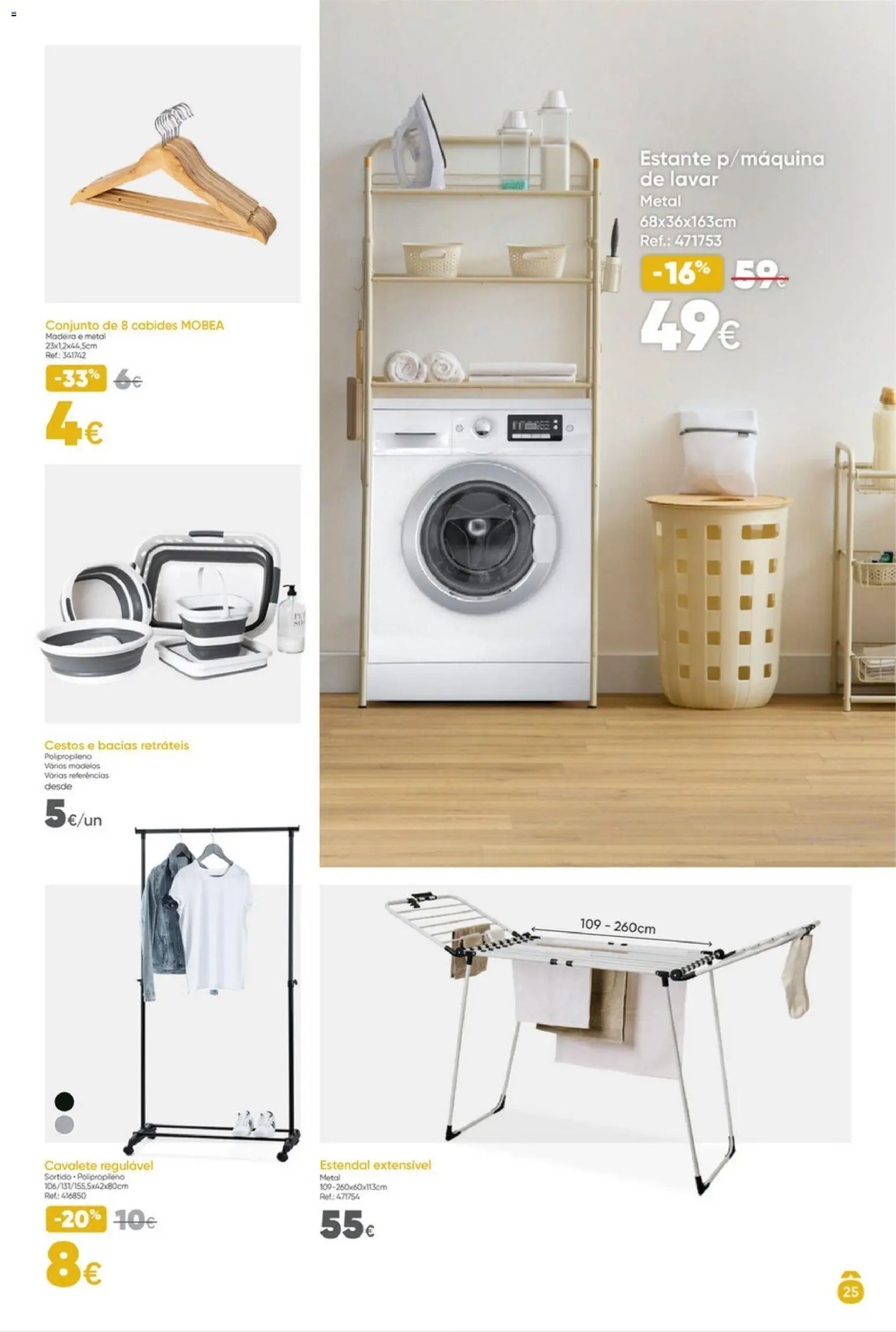 Hôma Catálogo │ válido de 13.02.2026 | Página: 25 | Produtos: Cabides, Cavalete