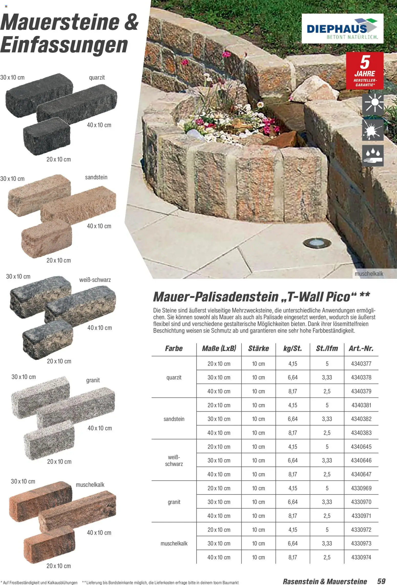 Toom Baumarkt Gartenbaustoffe 2026 – gültig ab 20.02.2026 | Seite: 59