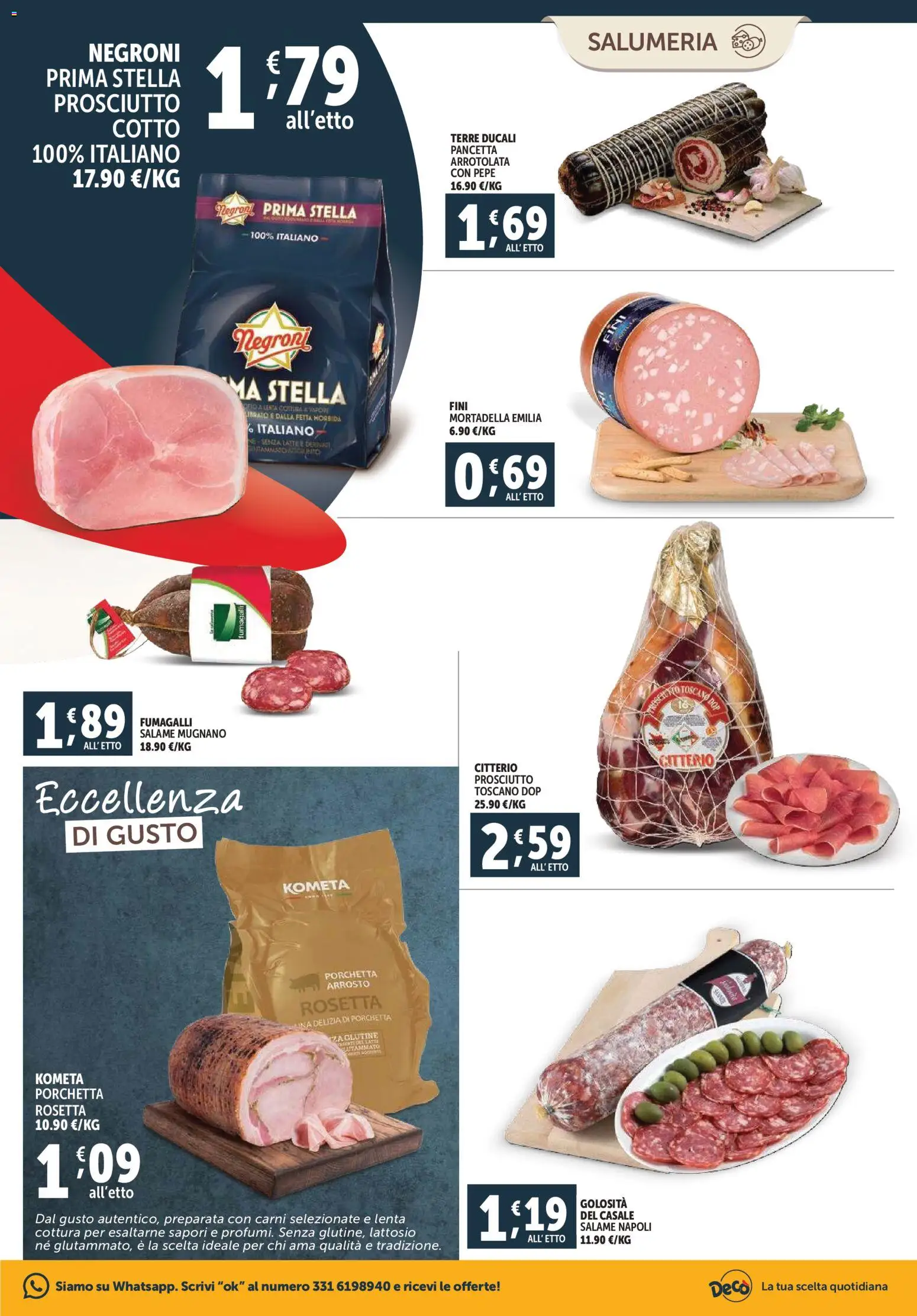 Volantino Decò del 20.11.2025 | Pagina: 3 | Prodotti: Arrosto, Pancetta, Pepe, Prosciutto