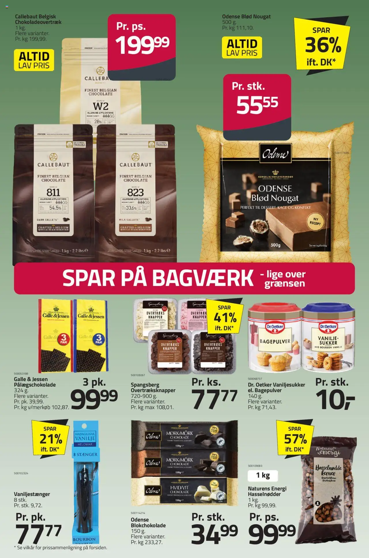 Fleggaard tilbudsavis – gyldig fra 08.10.2025 | Side: 20 | Produkter: Vaniljestænger, Pålægschokolade, Sukker, Bagepulver