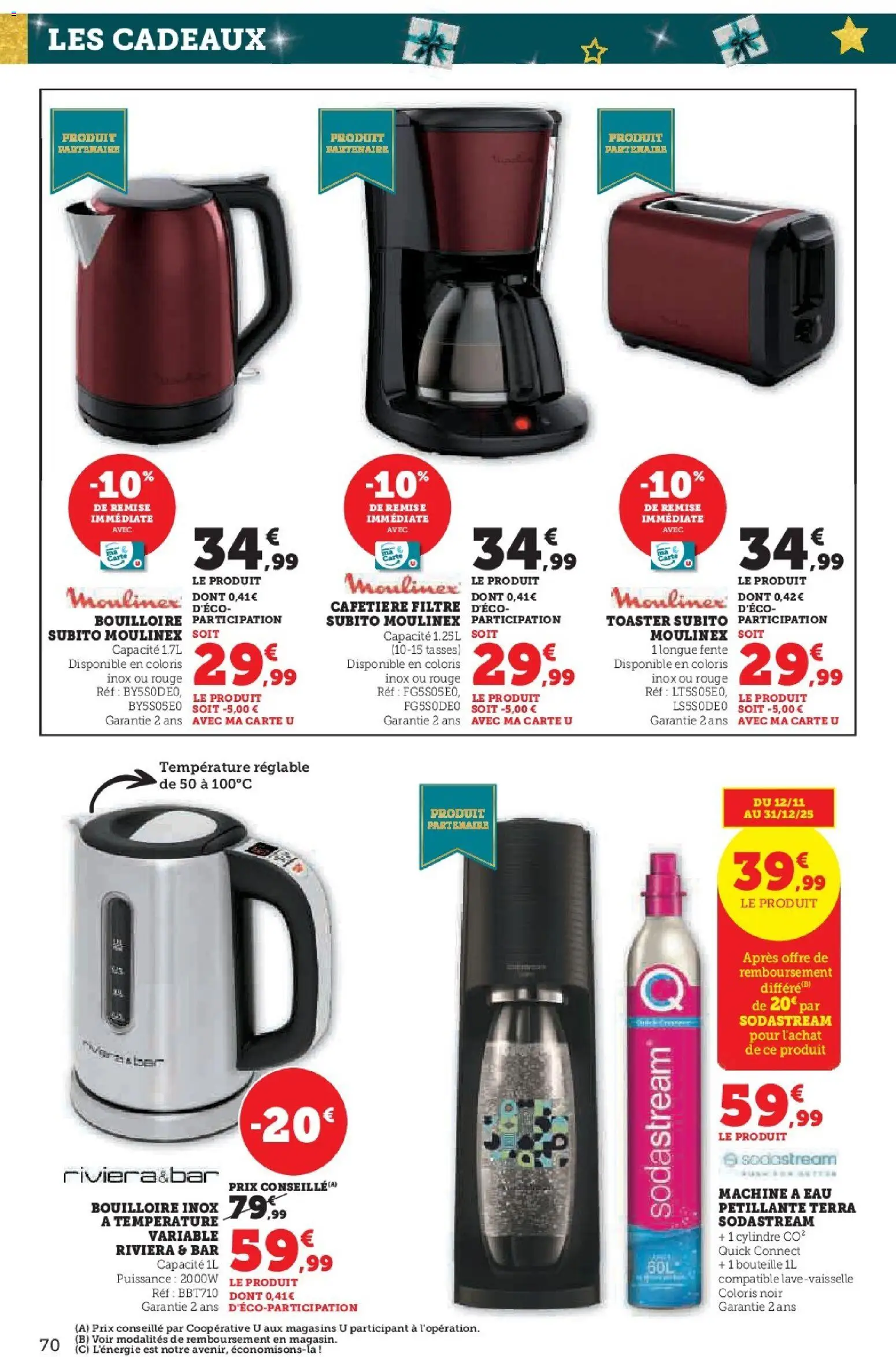 {H1} | Page: 70 | Produits: Bouilloire, Toaster, Sodastream, Tasses
