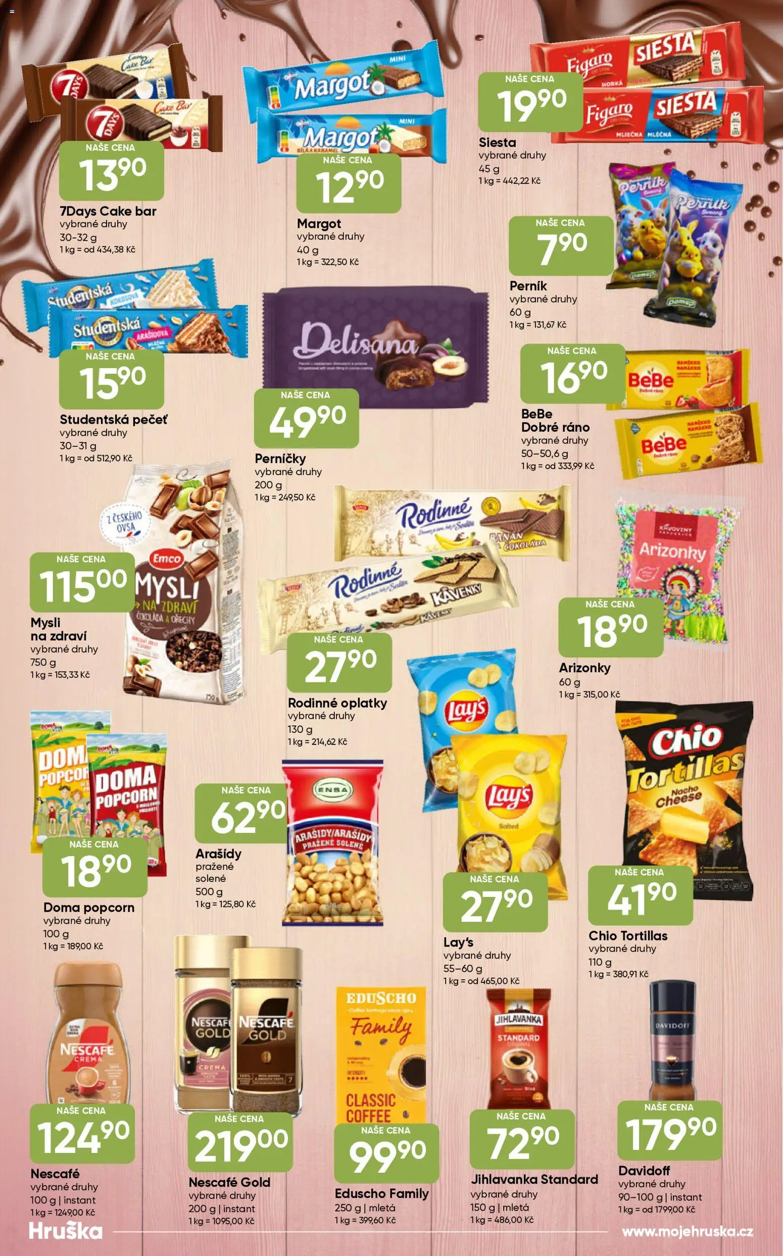 Hruška katalog od 17.02.2026 | Strana: 14 | Produkty: Ořechy, Nescafé, Mysli, Oplatky