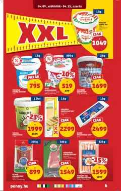 MAGYAR TEJFÖL XXL*, 20% zsírtartalom 1 kg - amely érvényes a következő dátumtól: 09.04.2026 | Oldal: 8