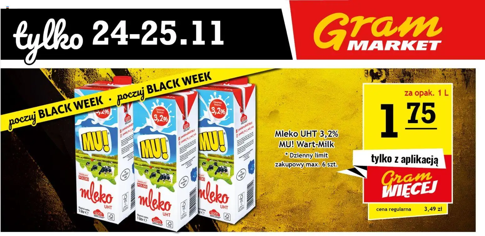 Gram Market Black Friday od 21.11.2025 | Strona: 2 | Produkty: Mleko