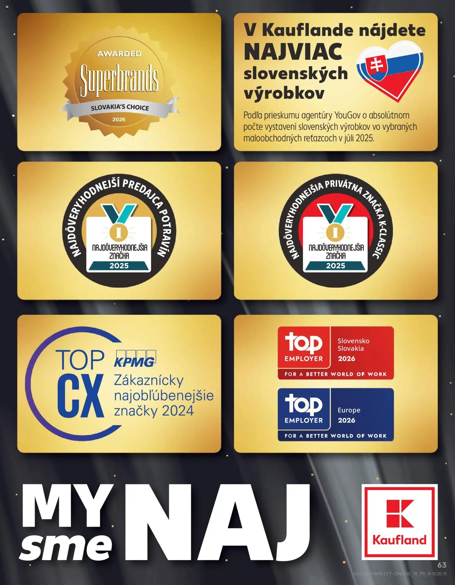 Kaufland SK akciós ujság - amely érvényes a következő dátumtól: 05.03.2026 | Oldal: 63