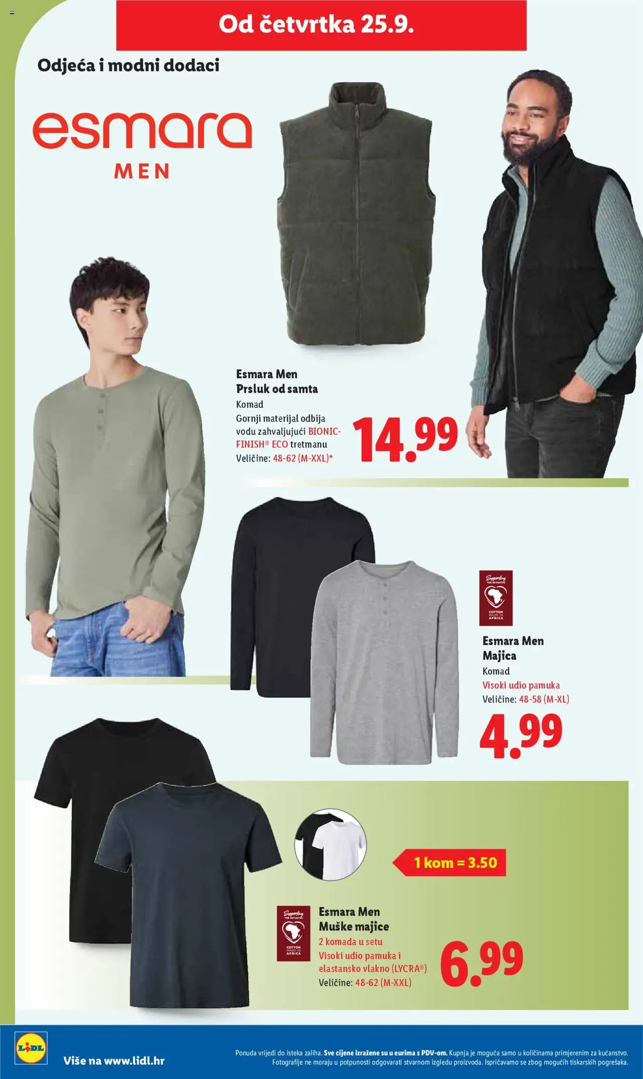 Lidl katalog | vrijedi od 22.09.2025 | Stranica: 54 | Proizvodi: Odjeća, Majica, Prsluk