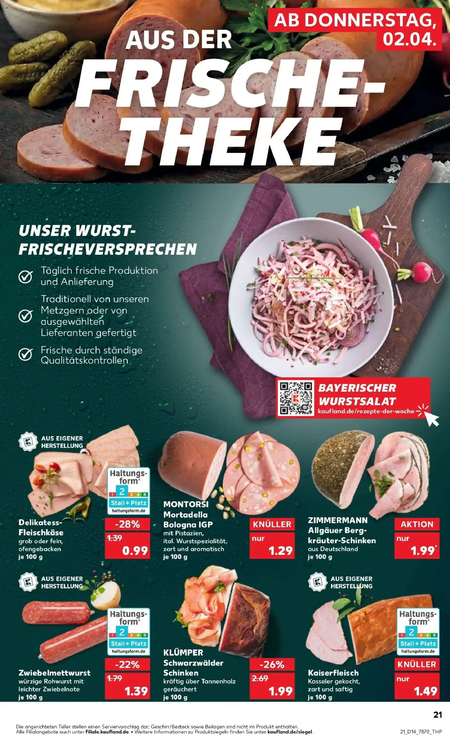 Kaufland Prospekt Schorndorf	 – gültig ab 30.03.2026 | Seite: 35 | Produkte: Theke, Wurst, Schinken