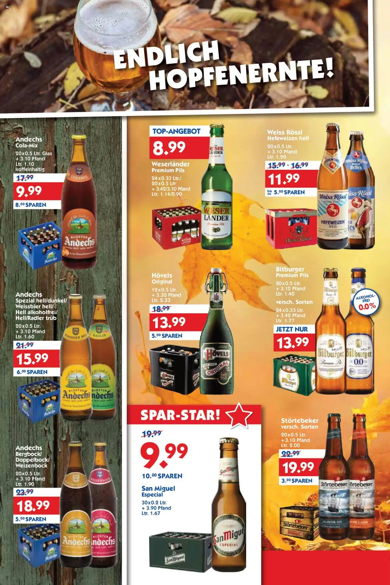 HOL’AB! Prospekt 	 – gültig ab 13.10.2025 | Seite: 2 | Produkte: Cola, Pils, Burger, Radler