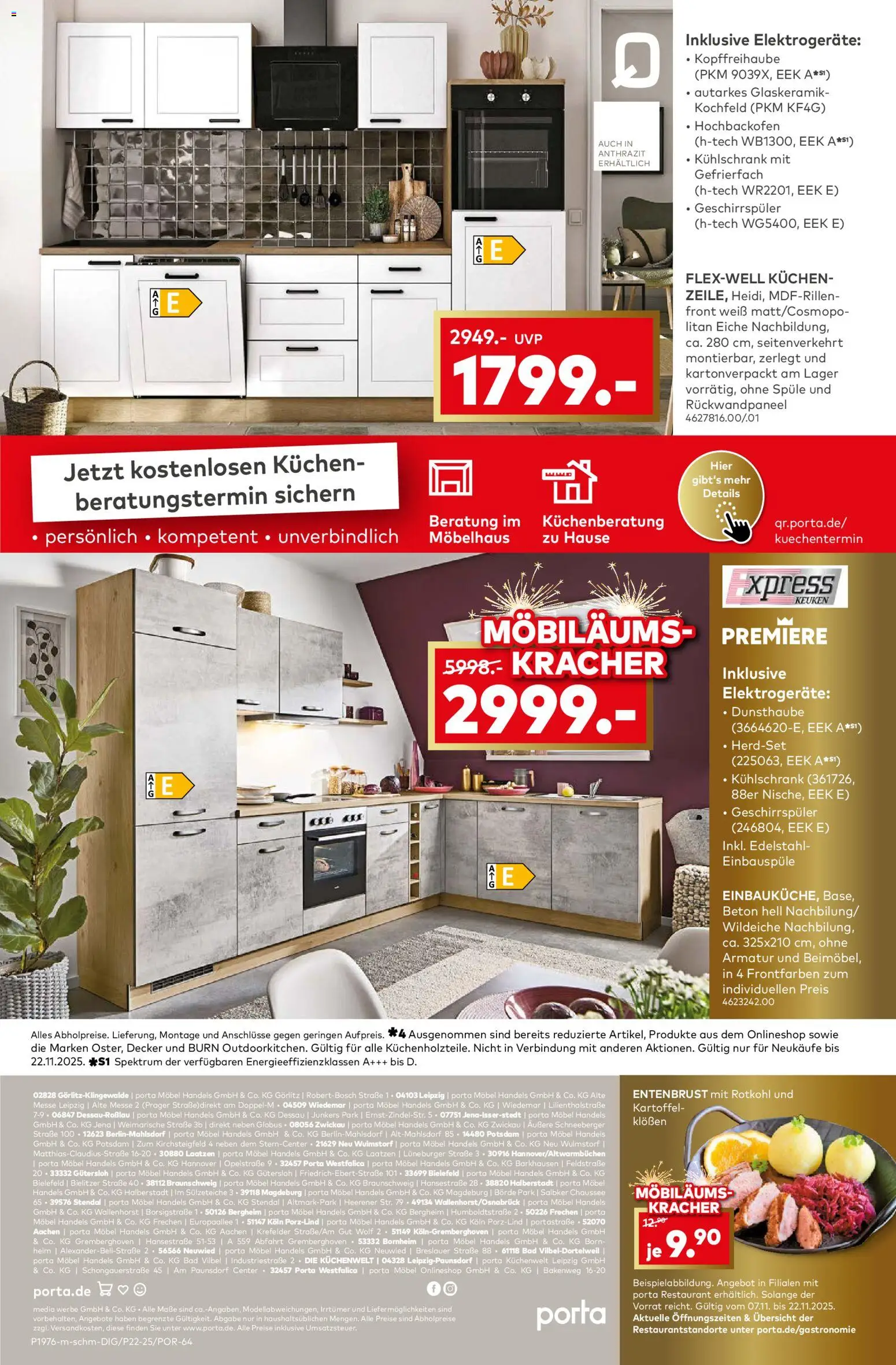 Porta! Prospekt 	 – gültig ab 10.11.2025 | Seite: 16 | Produkte: Bad, Kühlschrank, Kochfeld, Armatur