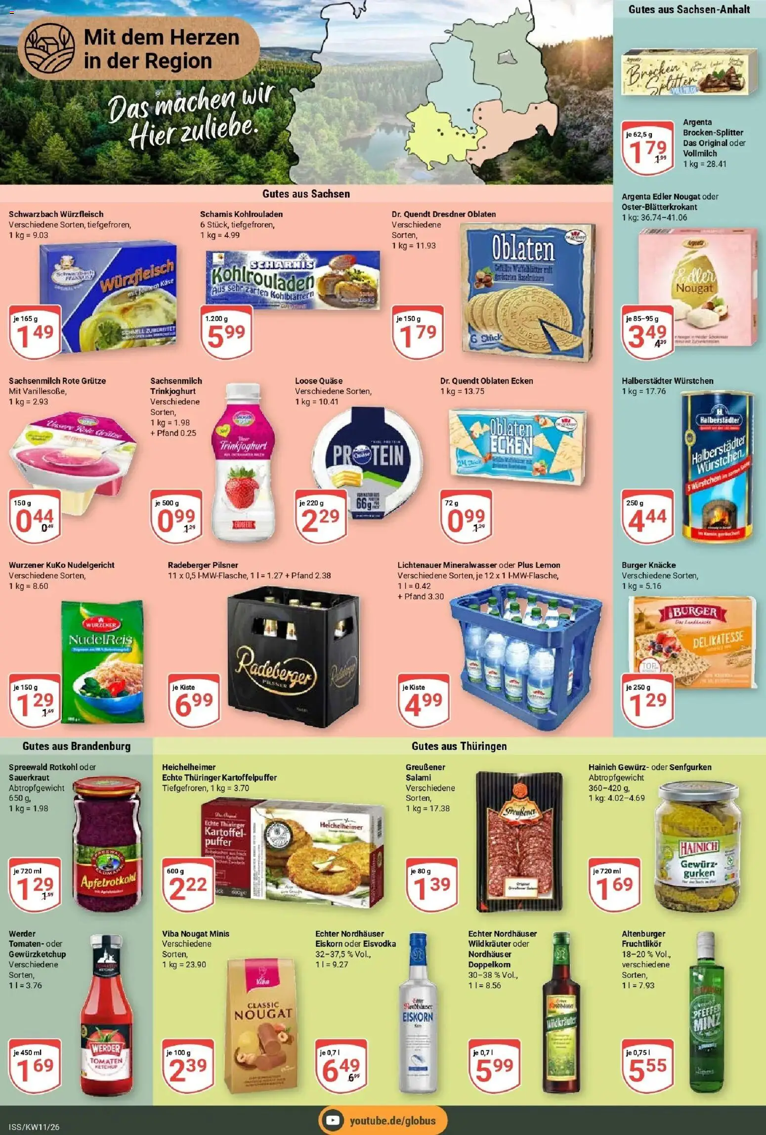 Globus prospekt Isserstedt	 – gültig ab 09.03.2026 | Seite: 12 | Produkte: Mineralwasser, Trinkjoghurt, Ketchup, Gurken