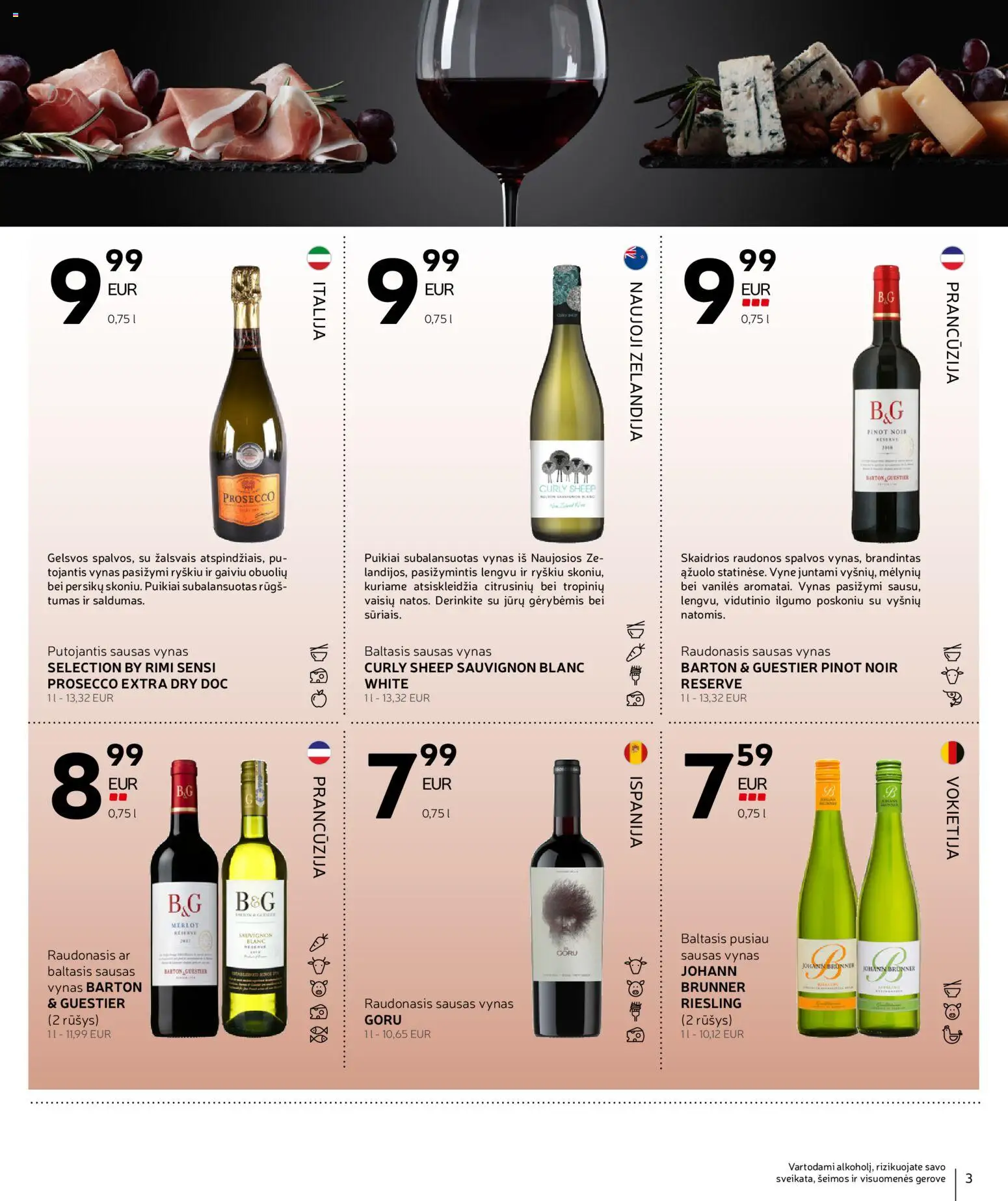 Rimi akcijos nuo 04.11.2025 | Puslapis: 3 | Prekių: Vynas