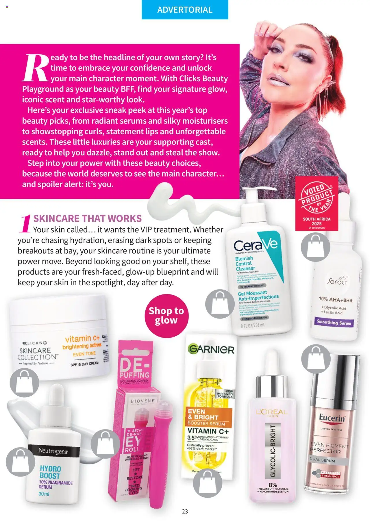 New Clicks catalogue – valid from 01.10.2025 | Page: 23 | Products: Serum, Cream, Day cream