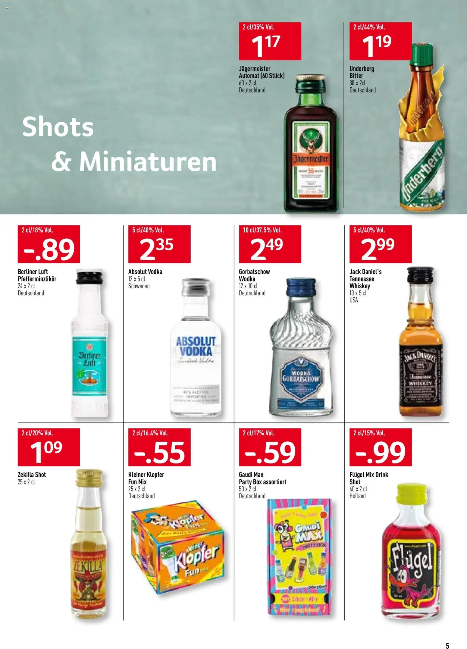 Prodega Aktionen Winter Drinks – gültig ab 10.11.2025 | Seite: 5 | Produkte: Box, Wodka, Whiskey