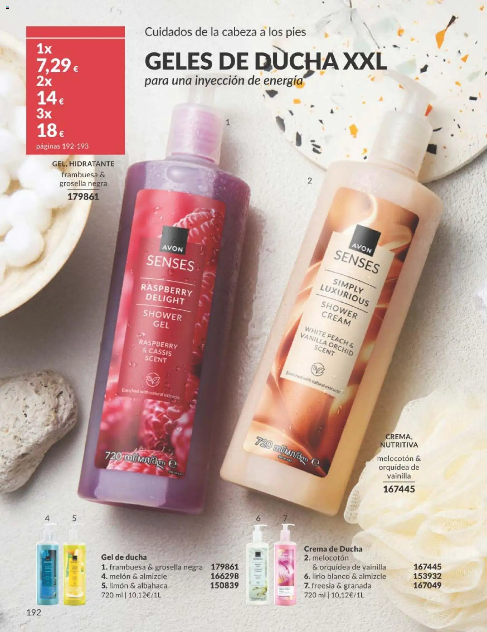 Catálogo AVON campaña 2 │ válido desde el 01.02.2026 | Página: 208 | Productos: Gel de ducha, Crema, Body, Ducha