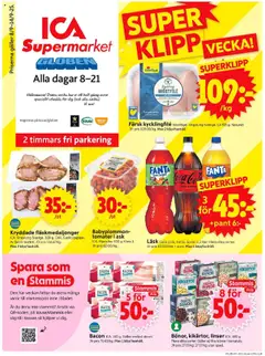 ICA Supermarket - Stockholm Globen - Förhandsvisning av reklamblad från butik ICA Supermarket aktuell från 08.09.2025